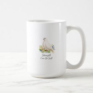 Retro Weiße Taube Cottagecore Stärke kann sanft se Kaffeetasse