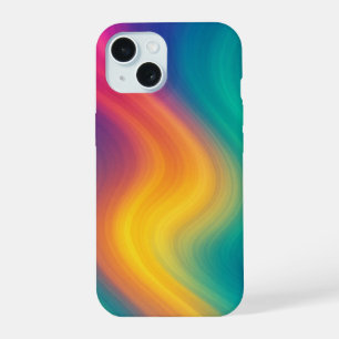 Retro-Welle-Abstrakt-Handyhülle iPhone 15 Hülle