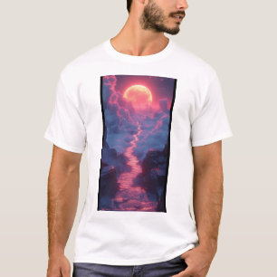 Retro-Welle Nostalgie 1980er Sisyphean Skyspace T- T-Shirt
