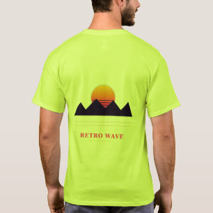 Retro-Welle Synthwave Sonnenuntergang T-Shirt