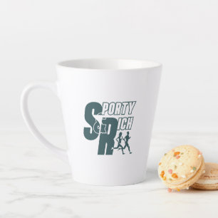 Retro Wellness Club Sporty Fashion Latte Tasse