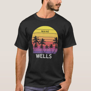Retro Wells Beach Surf Vintag Palm Venice 70er T-Shirt