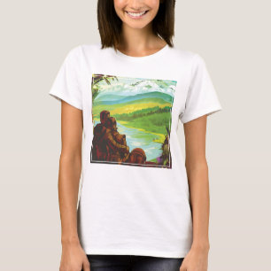 Retro-Weltraum-Reiseposter - Eine Mission zur Erfo T-Shirt