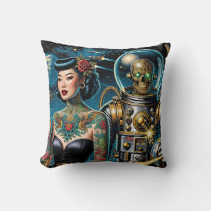 Retro Weltraumforscher Kissen