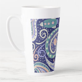 Retro Weltraumgalaxie-Design Milchtasse
