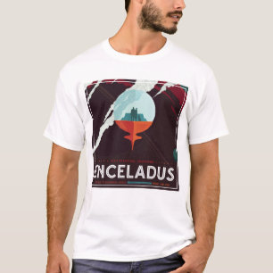 Retro-Weltraumplakat-Cassini-Mission zu Saturn T-Shirt