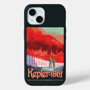 Retro-Weltraumplakat von Kepler-186f. Case-Mate iPhone Hülle