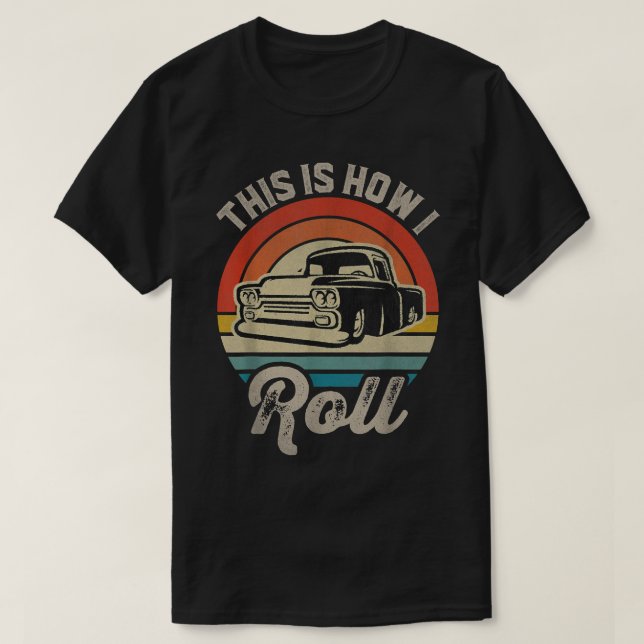 Retro-Weniger LKW So Roll Lowrider T-Shirt (Design vorne)