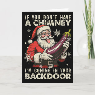 Retro Wenn du keinen Schornstein hast, komme ich z Karte