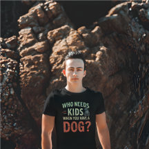 Retro.Wer braucht Kinder, wenn du einen Hund hast?
