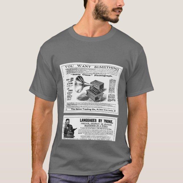 Retro-Werbung T-Shirt (Vorderseite)