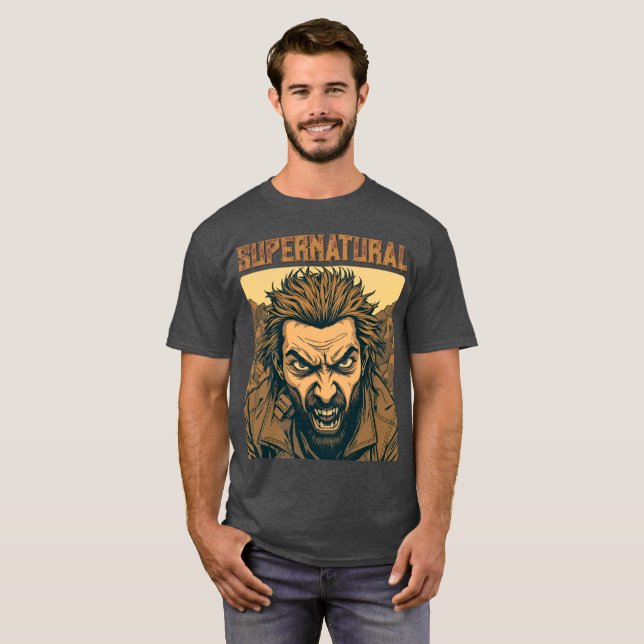 Retro Werewolf - Supernatural T - Shirt (Vorne ganz)