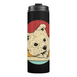 Retro West Highland Terrier Thermosbecher