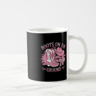 Retro Western Cowgirl Cowboy Linedance Stiefel On Kaffeetasse