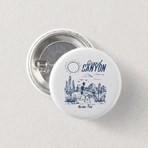Retro Western Grand Canyon Nationalpark Tal Button