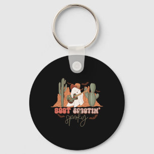 Retro Western Halloween Niedlich Ghost Fun Boot Sc Schlüsselanhänger