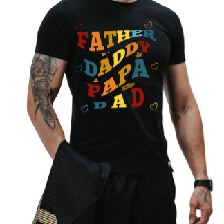 Retro Western Vater, Papa, Vater T-Shirt