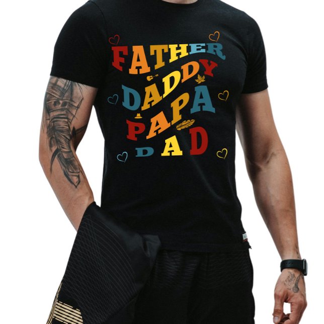 Retro Western Vater, Papa, Vater T-Shirt (Von Creator hochgeladen)