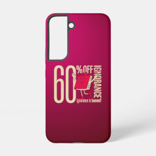 Retro Whimsical Buch-Ignoranz ist verboten Samsung Galaxy Hülle