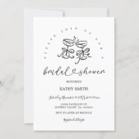 Retro Whimsical Minimal Handgeschriebenes Brautpar
