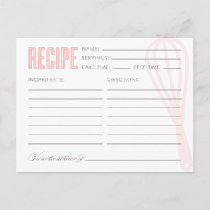 RETRO WHISK Rezeptkarten Postkarte