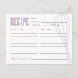 RETRO WHISK   Rezeptkarten Postkarte