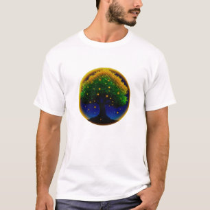 Retro Whisper Sonnenblume – Handtexturierte Botani T-Shirt
