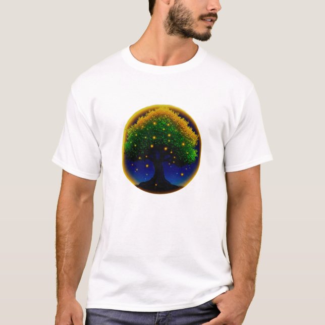 Retro Whisper Sunflower – Hand-Textured Botanical  T-Shirt (Vorderseite)