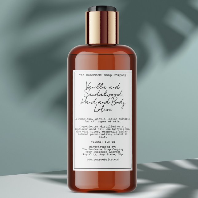 Retro White Waterproof Cosmetics Flasche Etikett (Von Creator hochgeladen)