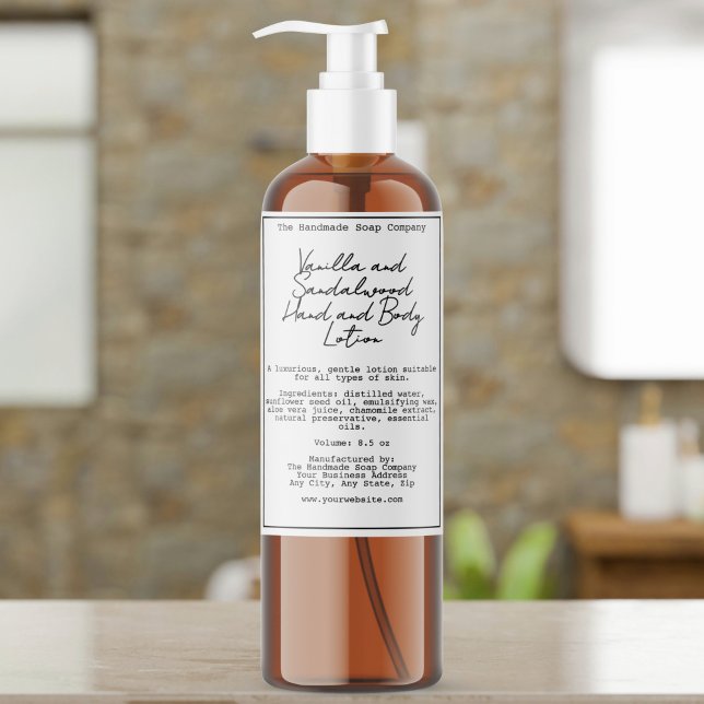 Retro White Waterproof Cosmetics Flasche Etikett (Von Creator hochgeladen)