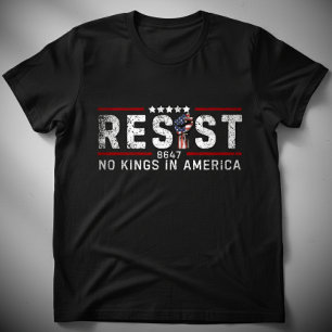 Retro Widerstehe Keinen Königen In Amerika T-Shirt
