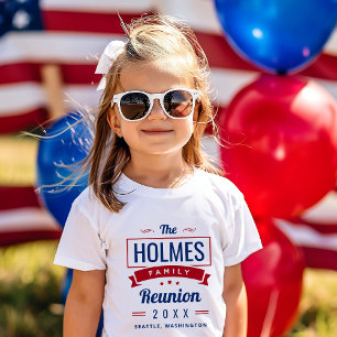 Retro-Wiedersehen-Logo für moderne Familien T-Shirt