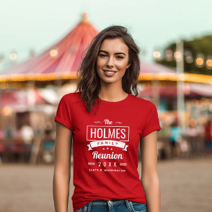 Retro-Wiedersehen-Logo für moderne Familien T-Shirt