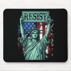 Retro Wiederstehe Nicht Mein Präsident Anti-trump  Mousepad