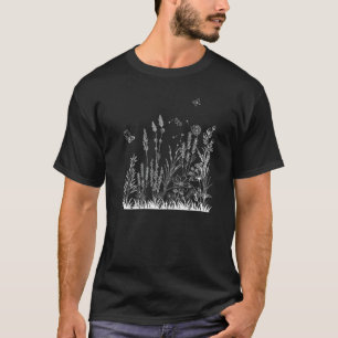 Retro Wildblumen Frauen Blumen Gärtnerei T-Shirt