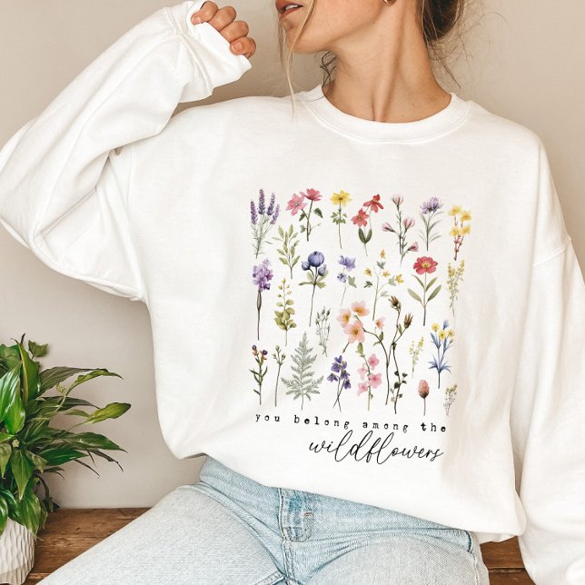 Retro-Wildblumen Sweatshirt (Von Creator hochgeladen)