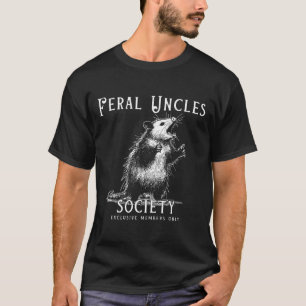 Retro Wilde Onkel Gesellschaft Lustiger Opossum Li T-Shirt