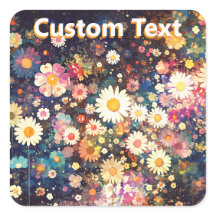 Retro Wildflower Floral Pattern Custom