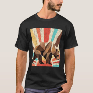 Retro Wildlife Forest Animal Nature Grizzly Bär T-Shirt