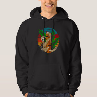 Retro-Wildlife-Zoo-Tier  Tropisches Faultier Hoodie