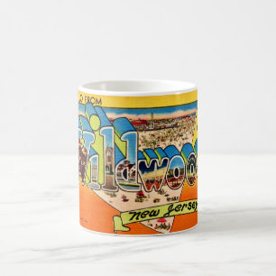 Retro Wildwood NJ Postcard Kaffeetasse