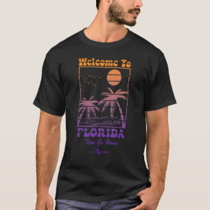 Retro Willkommen in Florida jetzt Go Zuhause Staat T-Shirt