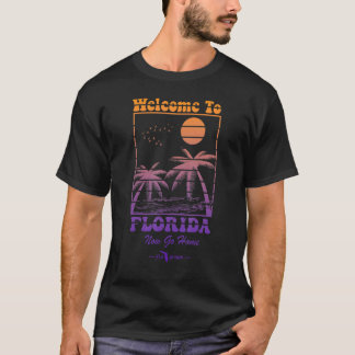 Retro Willkommen in Florida jetzt Go Zuhause Staat T-Shirt