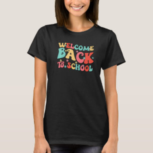 Retro Willkommen zurück zum ersten Schullehrer T-Shirt