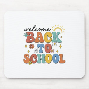 Retro Willkommen zurück zum Schullehrerpreis Mousepad