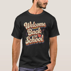 Retro Willkommen zurück zur Schule Lehrer T-Shirt