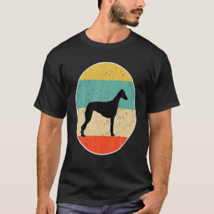 Retro-Windhund-Sonnenuntergang-Hundefreund T-Shirt