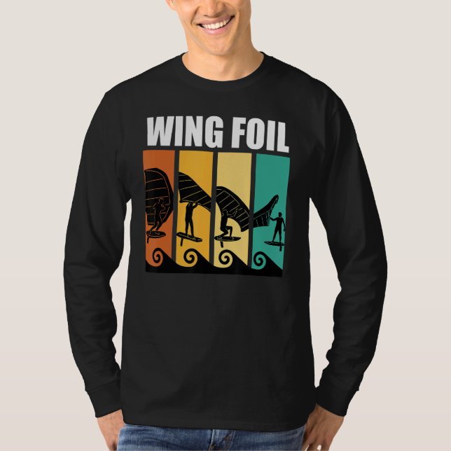 Retro Wing Surf Wing Foil 1 T-Shirt (Vorderseite)