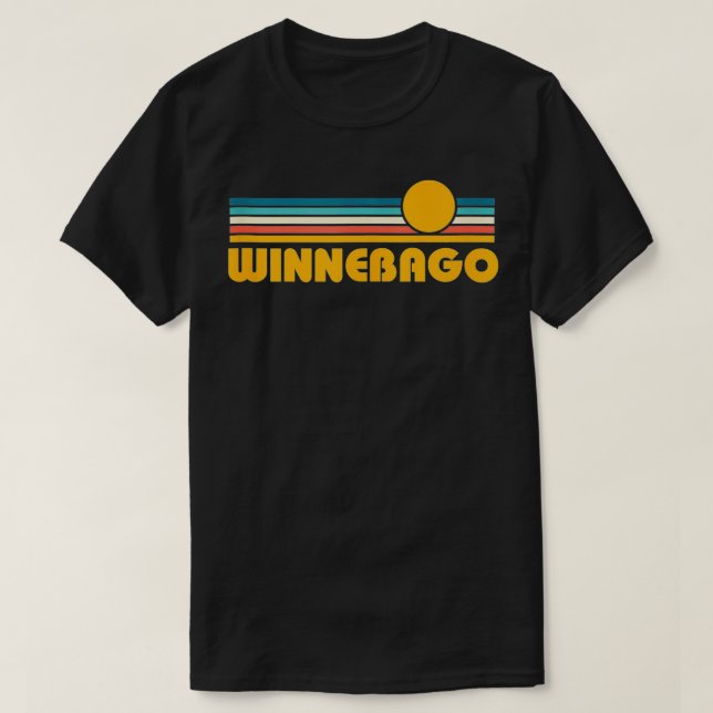 Retro Winnebago Minnesota Sunset T-Shirt (Design vorne)