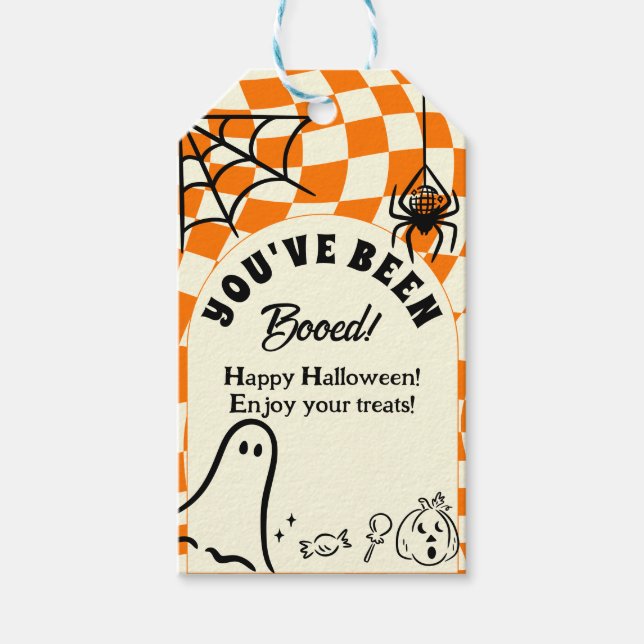 Retro Wir wurden angekurbelt, du wurdest gestärkt. Geschenkanhänger (Vorderseite)